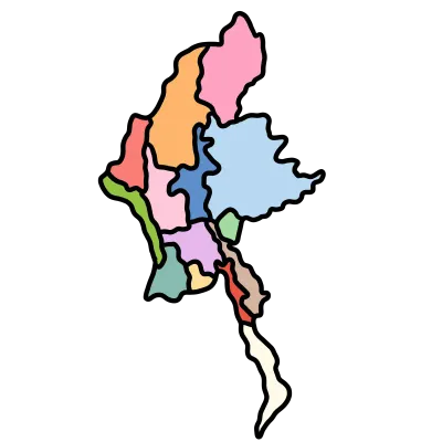 Myanmar's map