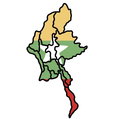 Myanmar's map