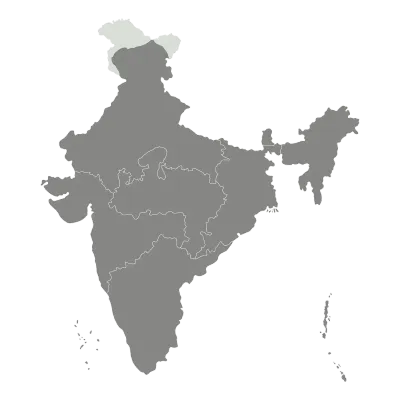 Map of India administrative regions. Indian map.