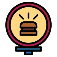 burger sign