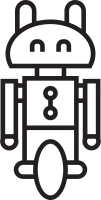 Cartoon Robot Icon