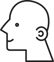 Bald Man Avatar Line Art