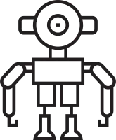 Robot Character Icon