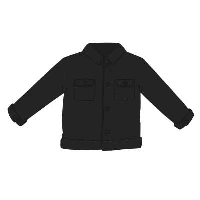 Black jacket jeans illustration