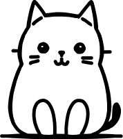 Cat line art