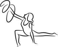 Gymnastics Rhythmic Hand Drawn Illustration