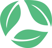 Leaf green eco energy save icon logo