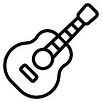 Guitar Line Icon