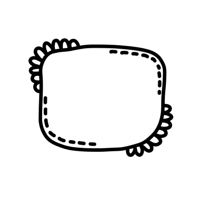Text box message box doodle artwork