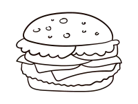 Lined Big Mac cheeseburger