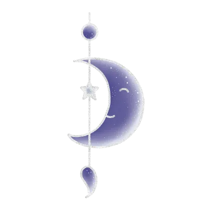 purple half moon