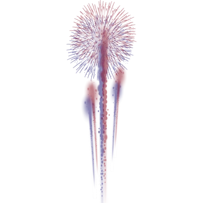 Fireworks of various colors