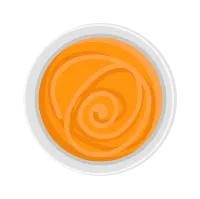 mustard in a saucer