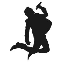 Singer Pose Silhouette