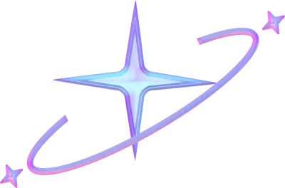 Y2k 3D star for decoration hologram