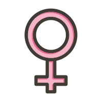 Male Line Filled Icon Design