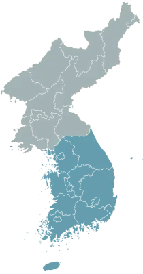 한반도 지도
