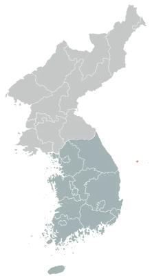 한반도 지역별 지도
