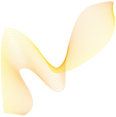 Abstract Orange and Yellow Gradient Wave Distorted Shape