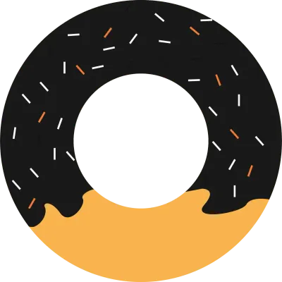 colorful of donut