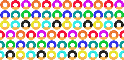 seamless pattern with colorful donut