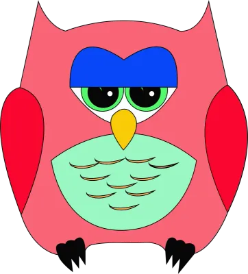 Owl cute cartoon PNG