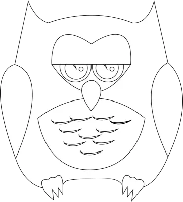Owl cute cartoon PNG