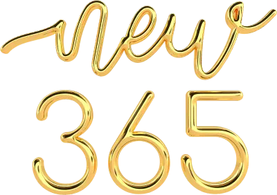 2024 Happy New Year Celebration 3D Golden Color Text Lettering Typography