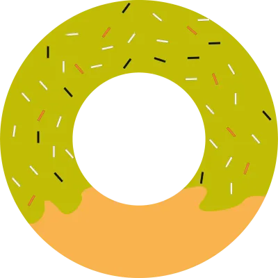 colorful of donut