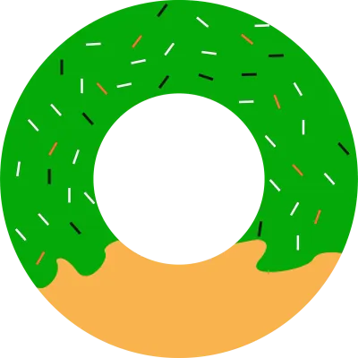 colorful of donut