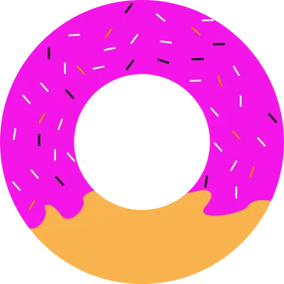 colorful of donut