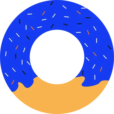 colorful of donut