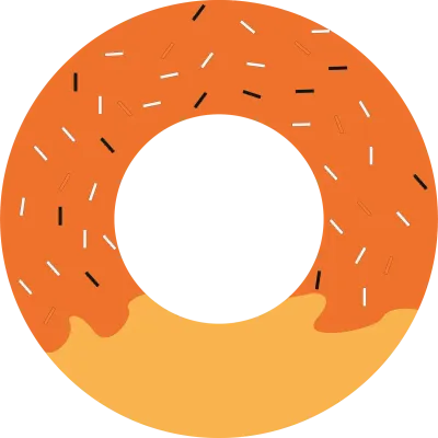 colorful of donut