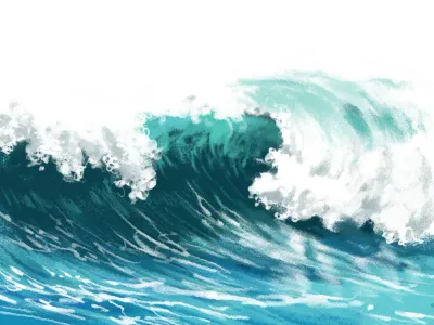 파도 일러스트