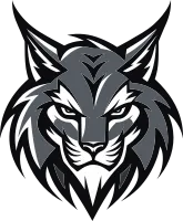 Minimalistic Lynx Emblem Wildlife Symbol Serenity of the Wilderness Lynx Silhouette Icon