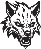 Hyenas Laughter Minimalistic Charm Midnight Ferocity Mammal Silhouette