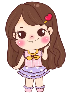 Cute sticker picture emoji cartoon cute girl PNG, girl, expression, cute PNG, illustration ,many rea