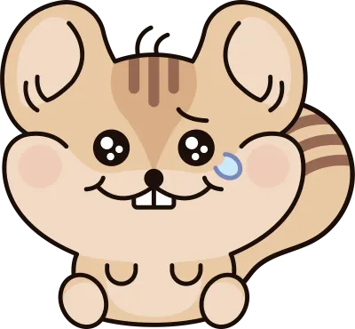귀여운 다람쥐 캐릭터