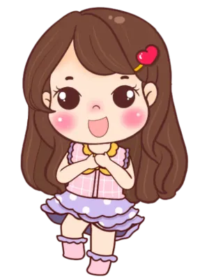 Cute sticker picture emoji cartoon cute girl PNG, girl, expression, cute PNG, illustration ,many rea