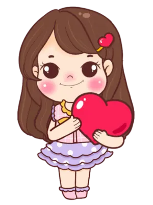 Cute sticker picture emoji cartoon cute girl PNG, girl, expression, cute PNG, illustration ,many rea