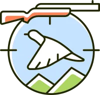 Upland hunting RGB color icon