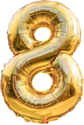 숫자 노란 풍선 축하파티 생일 1,2,3,4,5,6,7,8,9 기념식