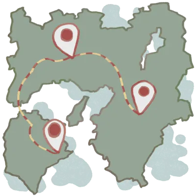 Map with pin