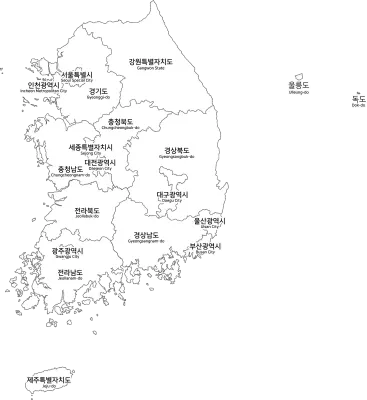 대한민국 지도
