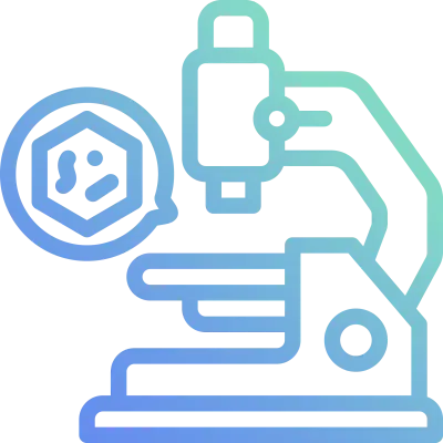 Microscope gradient Icon