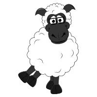 cute sheep animal cartoon