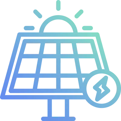 Solar Panel gradient Icon