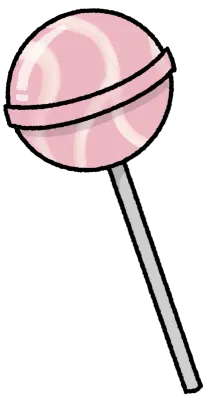 Lollipop strawcream