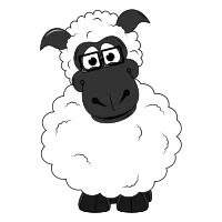 cute sheep animal cartoon