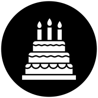 BirthdayCake 25 - Glyph Sticker